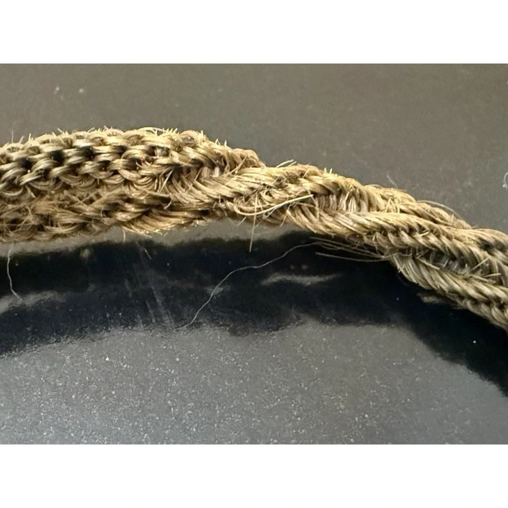 Antique Victorian Woven‎ Hair Pocket Watch Chain  Gold Filled Jewelry Mourning